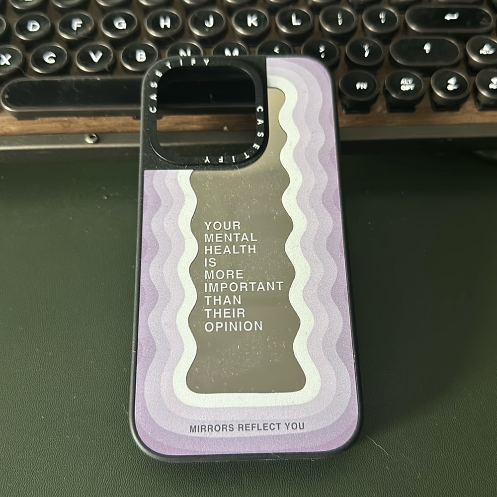Casetify iPhone 14 pro mirror reflection PURPLE